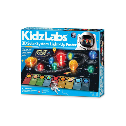 KidzLabs - 3D Solar System Light-Up Poster Board