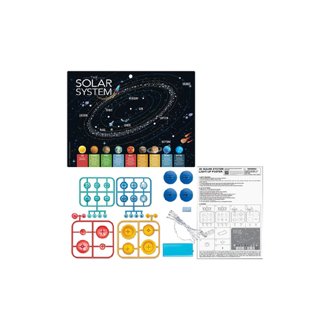 KidzLabs - 3D Solar System Light-Up Poster Board