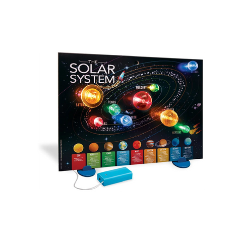 KidzLabs - 3D Solar System Light-Up Poster Board